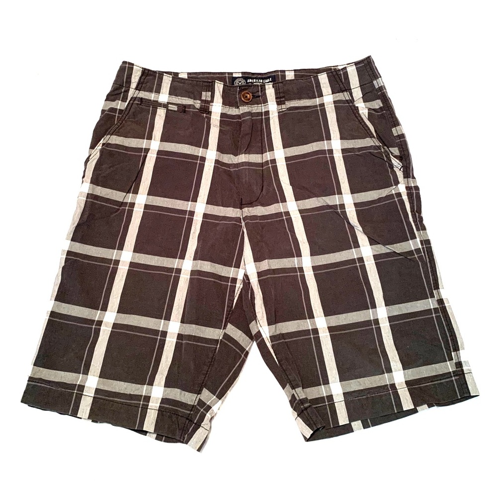 Men’s American Eagle Plaid Longboard Shorts (bin1)